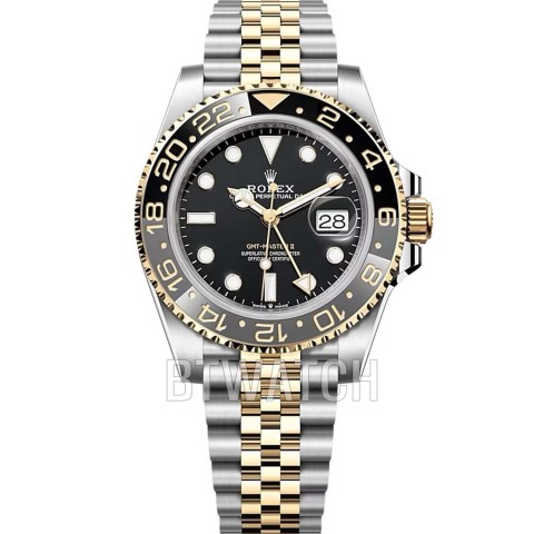 클린 공장 GMT-마스터 II 옐로우 골드 블랙 콤비 40mm 904L