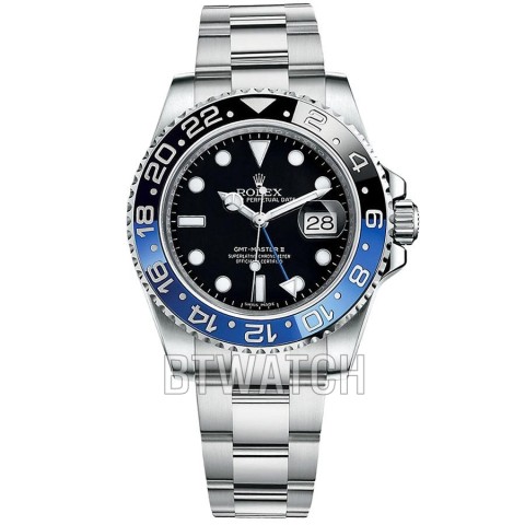 클린 공장 GMT-마스터 II 베트맨 블루/블랙 오이스터 브레슬릿 40mm 904L