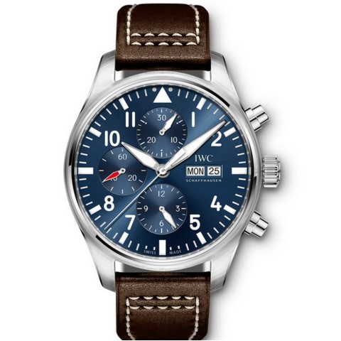 IWC 파일럿 IW377714 블루 플레이트 크로노그래프