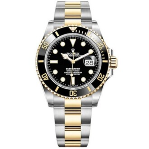 클린 공장 서브마리너 데이트 옐로우골드 블랙 콤비 41mm 