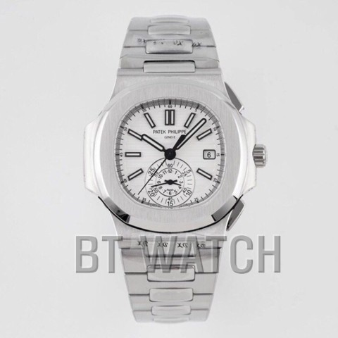 파텍필립 노틸러스 트래블타임 흰판 스틸 5980 40mm Patek Philippe Nautilus