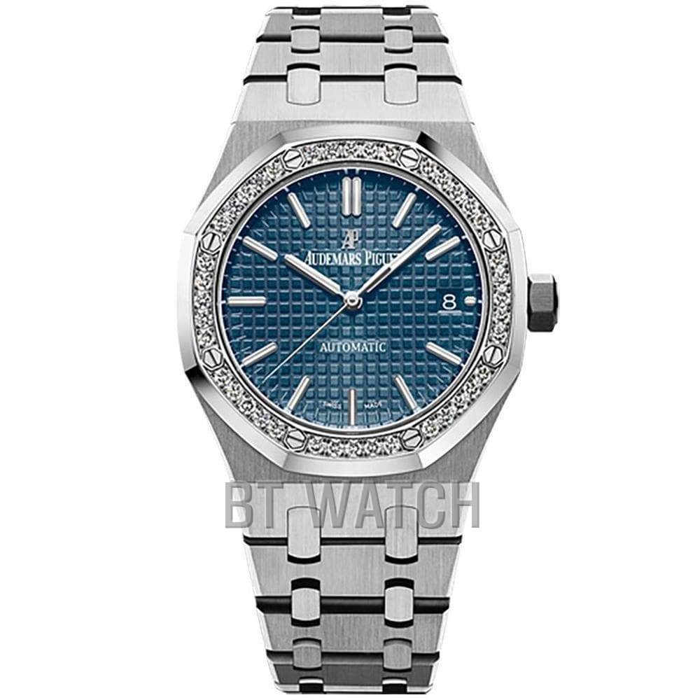 오데마피게 로얄오크 37MM 청판 다이얼 다이아베젤 15451 Audemars Piguet Royal Oak