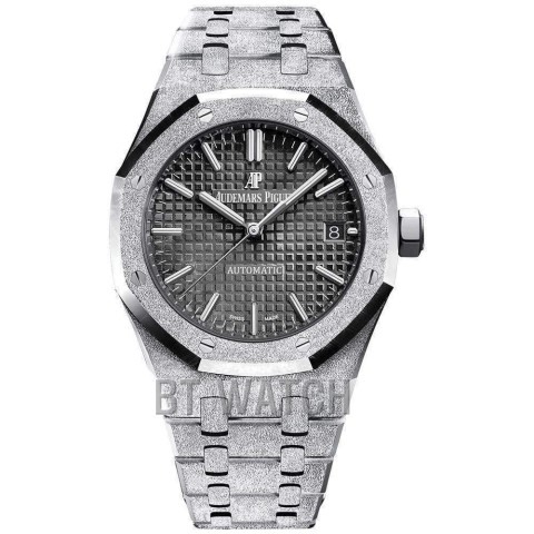 오데마피게 프로스트 로얄오크 블랙 다이얼 37mm 15454 Audemars Piguet Royal Oak