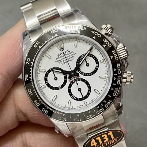 텅스텐 롤렉스 데이토나 세라믹 베젤 화이트 다이얼 10P 40mm 40mm Rolex Daytona