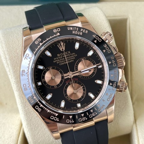 롤렉스 데이토나 로골 금통 블랙 다이얼 116515 40mm Rolex Daytona
