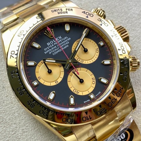 롤렉스 데이토나 금통 블랙 레이싱 다이얼 m116528-78598 40mm Rolex Daytona