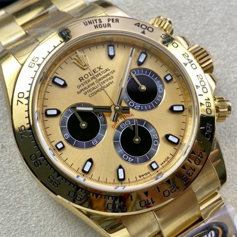 롤렉스 데이토나 금통 골드 다이얼 m116508-0009 40mm Rolex Daytona