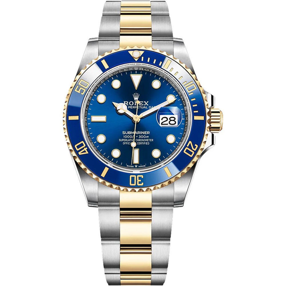 롤렉스 서브마리너 데이트 옐로우골드 블루 콤비 41mm 청콤 126613LB Rolex Submariner