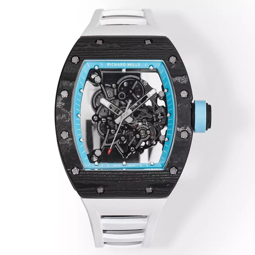 리차드밀 부바왓슨 블랙 카본 블루 RM-055  Richard Mille Bubba Watson