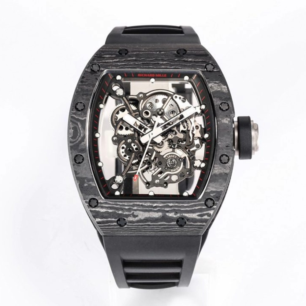 리차드밀 블랙 포지드카본 러버밴드 NTPT RM-055 Richard Mille Bubba Watson