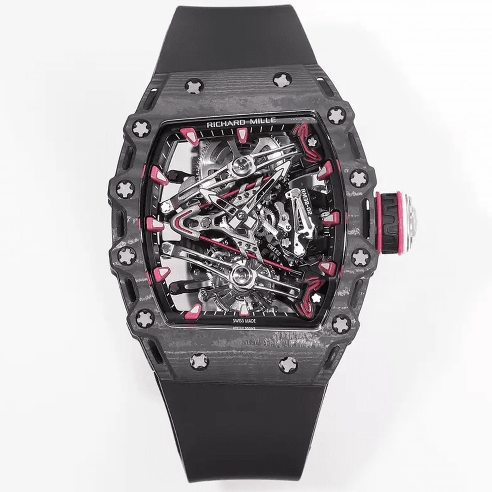 리차드밀 RM 38-02 투르비용 부바 왓슨 블랙 카본 케이스 Richard Mille