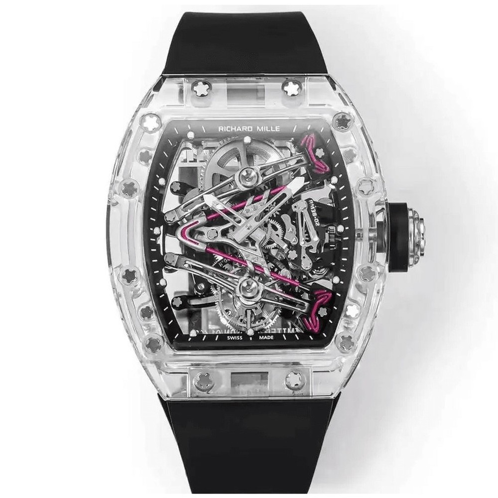  리차드밀 RM 38-02 투르비용 부바 왓슨 화이트 크리스탈 케이스 Richard Mille