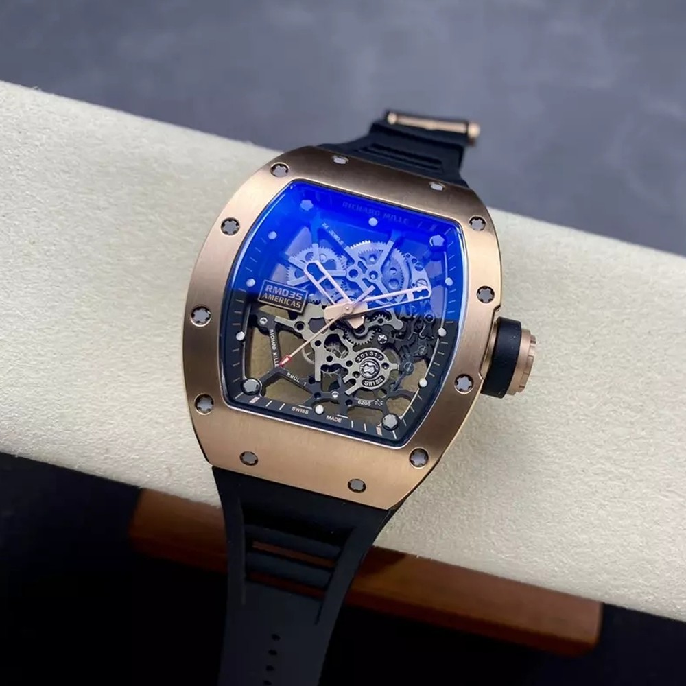 리차드밀 라파엘 나달 RM 35-03 골드 케이스 / 블랙 러버밴드 Richard Mille