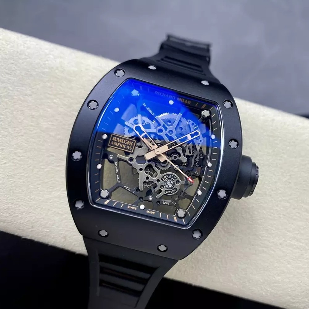 리차드밀 라파엘 나달 RM 35-03 골드 케이스 / 블랙 러버밴드 Richard Mille