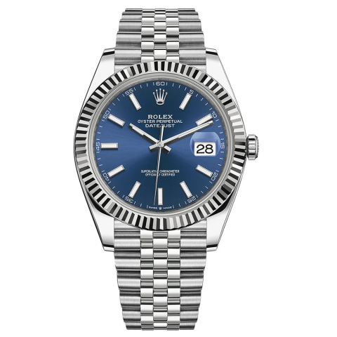 데이저스트 청판 바인덱스 쥬빌리 브레슬릿 블루다이얼 41mm 904L Rolex Datejust