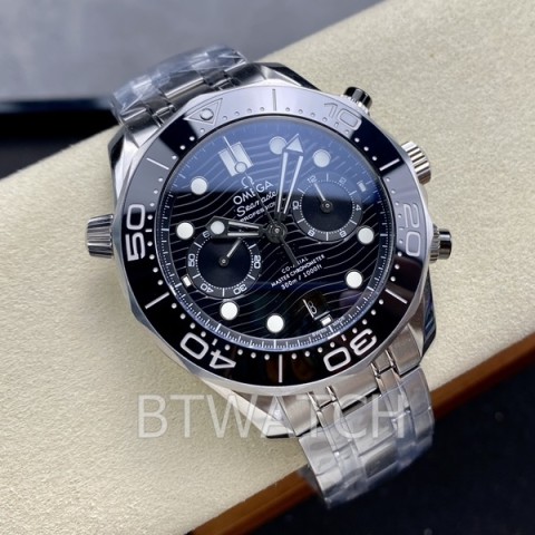 N1 공장 오메가 씨마스터 300M 44mm 블랙 210.30.44.51.01.001