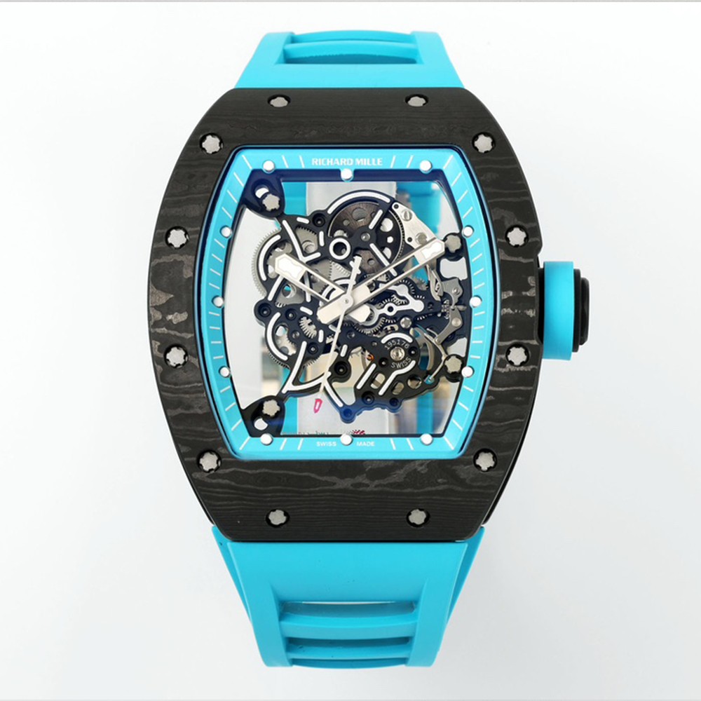 (국내 입고중)리차드밀 부바왓슨 RM-055 블랙 블루 카본 케이스 Richard Mille