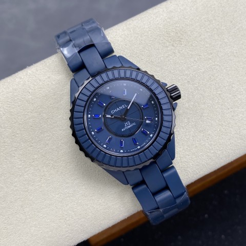 샤넬 j12 세라믹 블루 시스루백