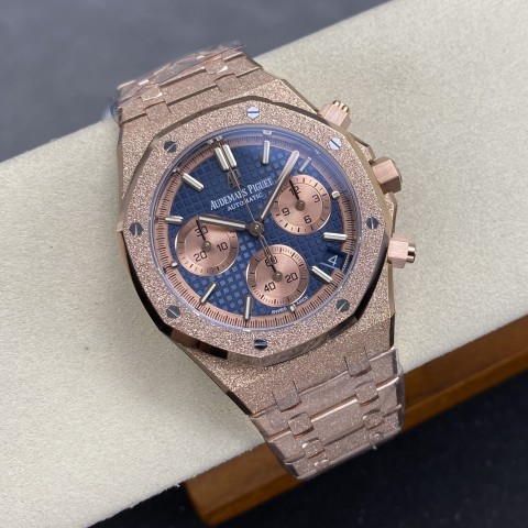오데마피게 로얄오크 26240 크로노 프로스티드 로즈골드 네이비 Audemars Piguet Royal Oak